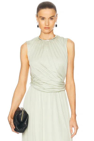 Jil Sander Sleeveless Top In Lemon Green