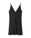 Jil Sander Sleeveless V-neck Minidress In Black