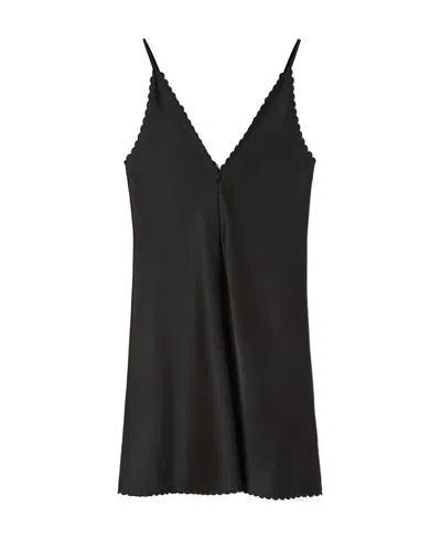 Jil Sander Sleeveless V-neck Minidress In Black