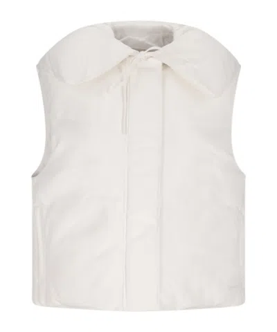 Jil Sander Sleeveless Vest In White