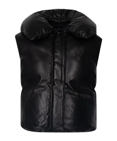 JIL SANDER LEATHER PADDED GILET
