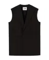 Jil Sander Sleeveless Vest In Black