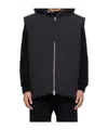 Jil Sander Black Medium Fill Down Vest In Black