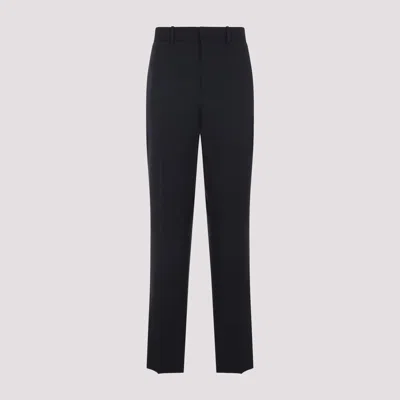 Jil Sander Navy Blue Slim Fit Wool Pants