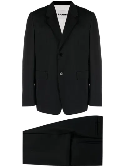 Jil Sander Slim-fit Single-breasted Suit In Black