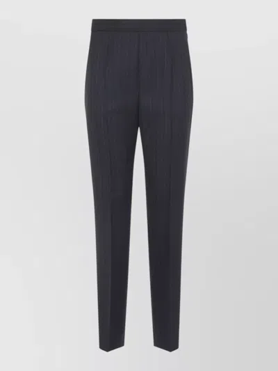 Jil Sander Slim Fit Tailored Wool Blend Pants In Black