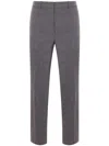 Jil Sander Slim-fit Wool Trousers In Grey