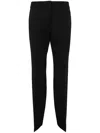Jil Sander Bell-bottom Pants In Wool In Black