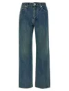 Jil Sander Slim Twist Jeans With Belt Loops In Blue