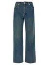 Jil Sander Slim Twist Jeans With Belt Loops In Blue