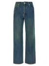 Jil Sander Slim Twist Jeans In Blue