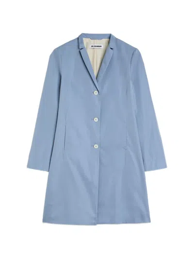 Jil Sander Slim-fit Radzmir Coat In Blue
