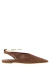 Jil Sander Sling Back Ballet Flats In Animal Print