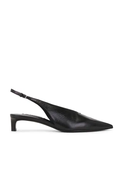 Jil Sander Sling Back Heel In Black