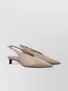 Jil Sander Sling Back Kitten Heel Pointed Toe
