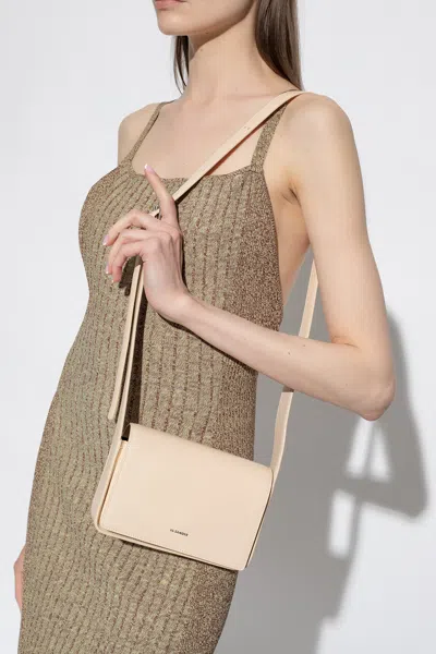Jil Sander ‘sling Small' Shoulder Bag In Cream