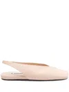 Jil Sander Slingback Ballet Flats In Pink