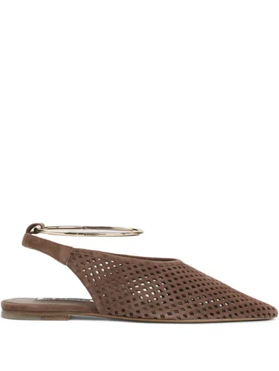 JIL SANDER SLINGBACK FLAT PUMPS