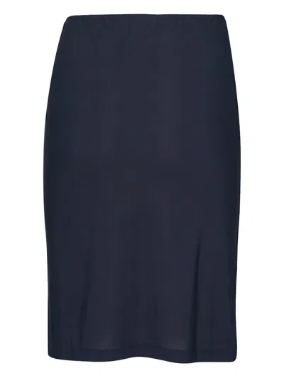 Jil Sander Slip Midi Underskirt In Blue