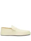 Shop Jil Sander Slip-on Leather Loafers In Neutrals