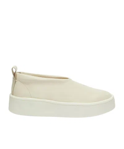Jil Sander Slip-on Leather Sneakers In White