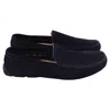 Jil Sander Slip-on Loafers In Navy Blue Suede In Blue