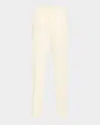 Jil Sander Slits-hem Straight-leg Wool Trousers In Ecru