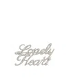 Jil Sander Slogan Metal Hair Pin In Silver