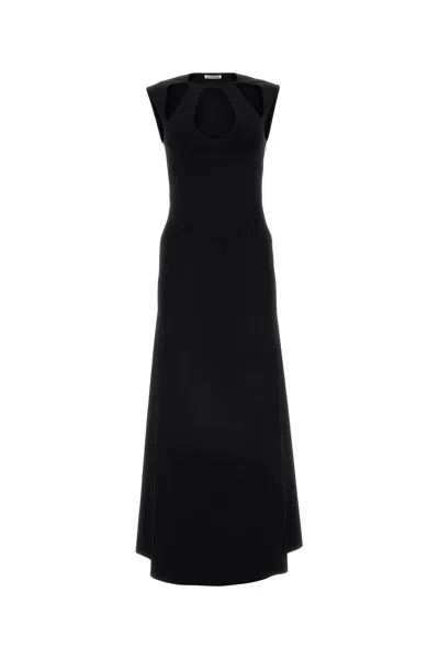 Jil Sander Slvs Cn Dress-34t Nd  Female In Black