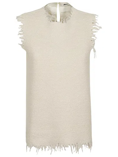 JIL SANDER JIL SANDER SLVS CN KNITTED TOP