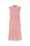 Jil Sander Abito In Crochet Rosa Donna