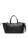 Jil Sander Small Bateau In Black  