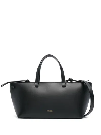 Jil Sander Small Bateau In Black  