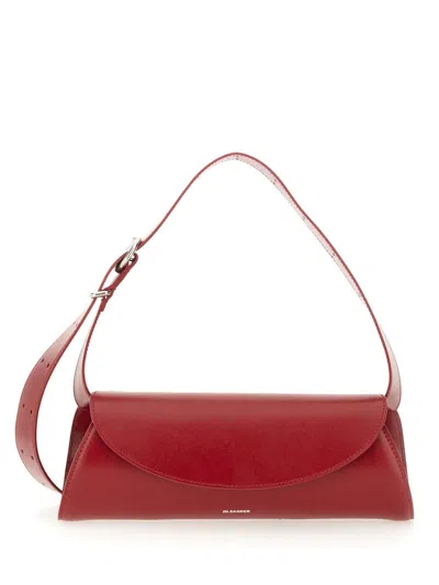 Jil Sander Small Cannoli Bag In Red