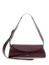 Jil Sander Small Rectangular Shoulder Bag With Adjustable Strap In Red
