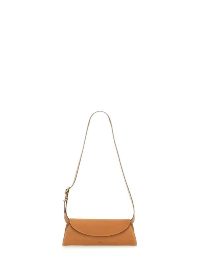 Jil Sander Small Cannoli Bag In Brown