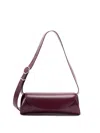 Jil Sander Cannolo Small Leather Shoulder Bag In Brown