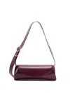 Jil Sander Small Rectangular Shoulder Bag With Adjustable Strap In Brown