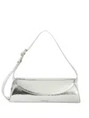 Jil Sander Small Cannolo Crackled Laminated Shoulder Bag In Metallic