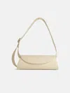 Jil Sander Small 'cannolo' Cream Leather Bag In Cream