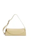 Jil Sander Small Shoulder Bag With Adjustable Strap And Buckle Detail In Green