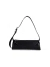 Jil Sander Cannolo Shoulder Bag In Black