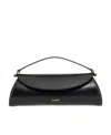 Jil Sander Small Cannolo Shoulder Bag In Black