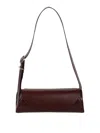 Jil Sander Small Cannolo Shoulder Bag In Brown