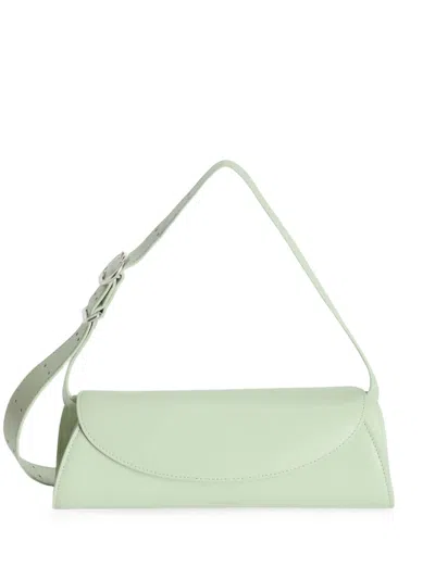 Jil Sander Small Cannolo Tote Bag In Green
