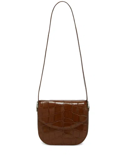Jil Sander Small Coin Crossbody Bag In Brown