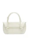 Jil Sander Small Crocodile-effect Shoulder Bag In White