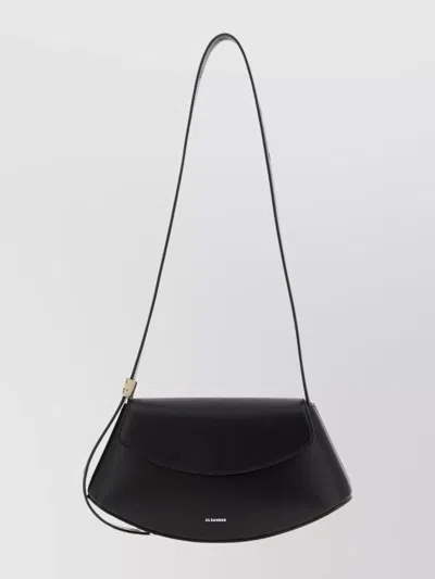 Jil Sander Small Crossbody Bag Adjustable Strap In Black