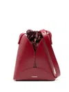Jil Sander Small Curve Cross Body Bag In Red