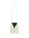 Jil Sander Small Curve Cross Body Bag In White